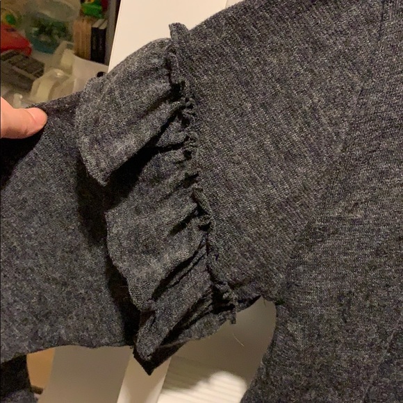 Zara Knit heather grey sweater size M - Picture 3 of 4